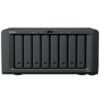 ด้านหน้าตรง Synology DS1825+ เห็นถาดใส่ฮาร์ดดิสก์ 8 Bay เรียงกัน พร้อมไฟแสดงสถานะการทำงาน (Status/Alert/LAN) และปุ่ม Power ด้านบน
